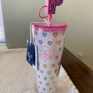 Roller Rabbit Pink Heart Tumbler